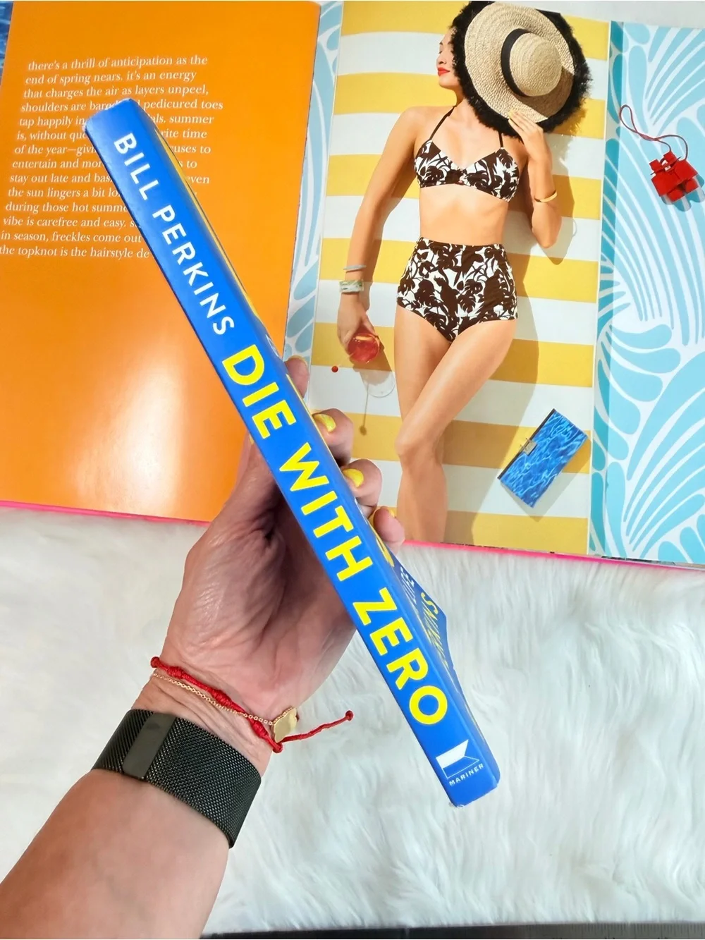 Target Blue and Yellow 'Die With Zero' Hardcover Book